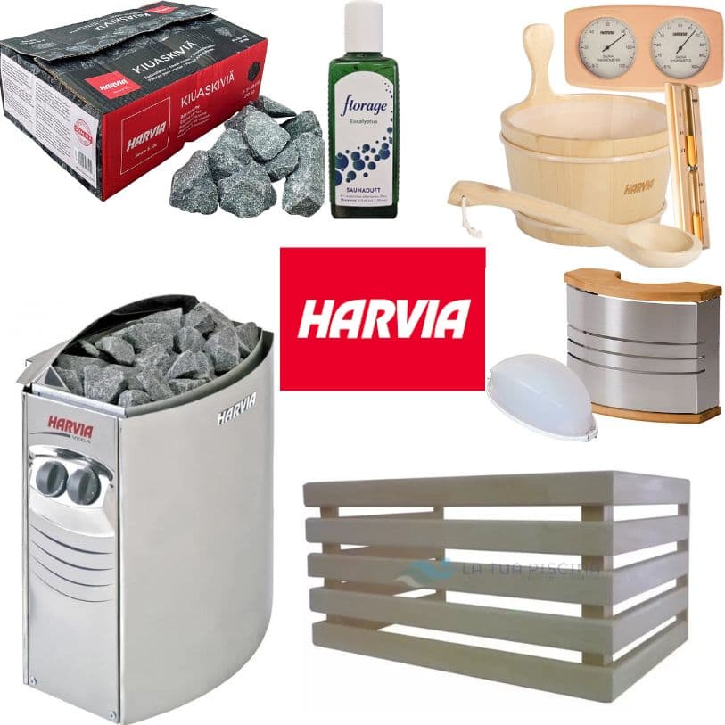 Set incalzitor cu pietre si accesorii Harvia pentru sauna 9 - 14 mc
