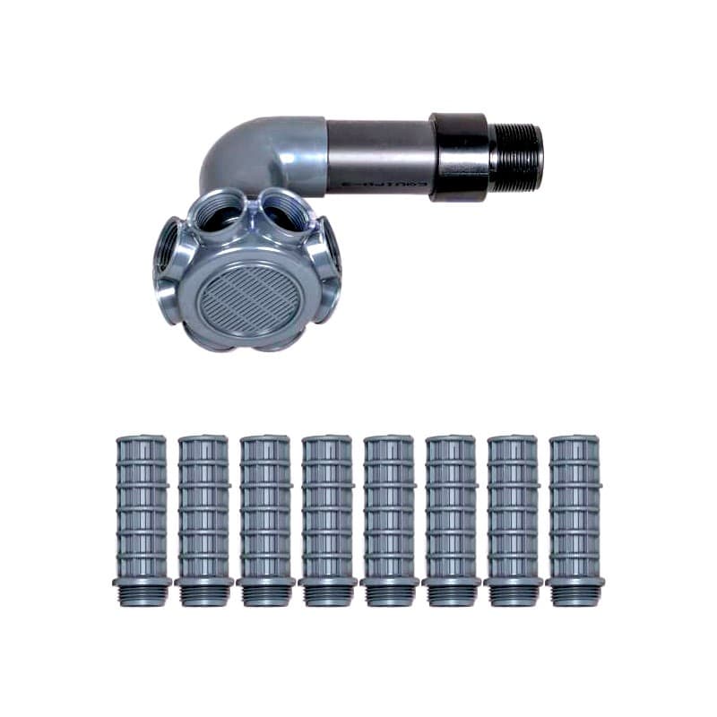Kit complet talpa cu racord si crepine filtru Aster Ø350