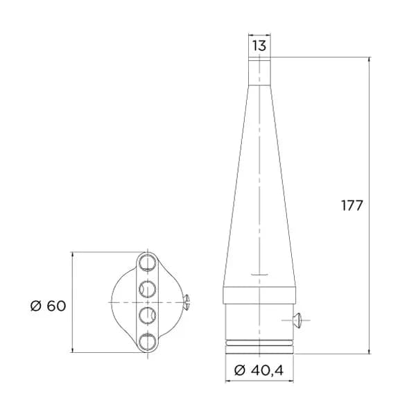 Duza model C pentru coloaja jet apa Tahiti - imagine 2