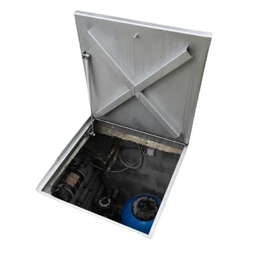 Trapa camin tehnic cu telescop 600 x 600 mm/25 mm - imagine 2