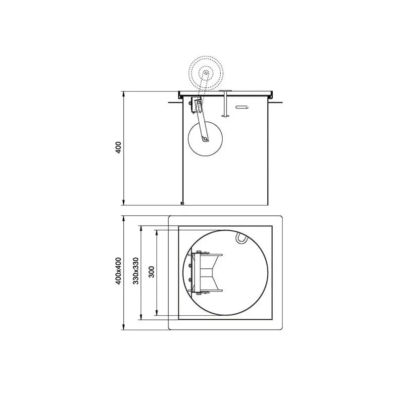 Sistem de depozitare ingropat pentru separatoarele de culoar AstralPool - imagine 2
