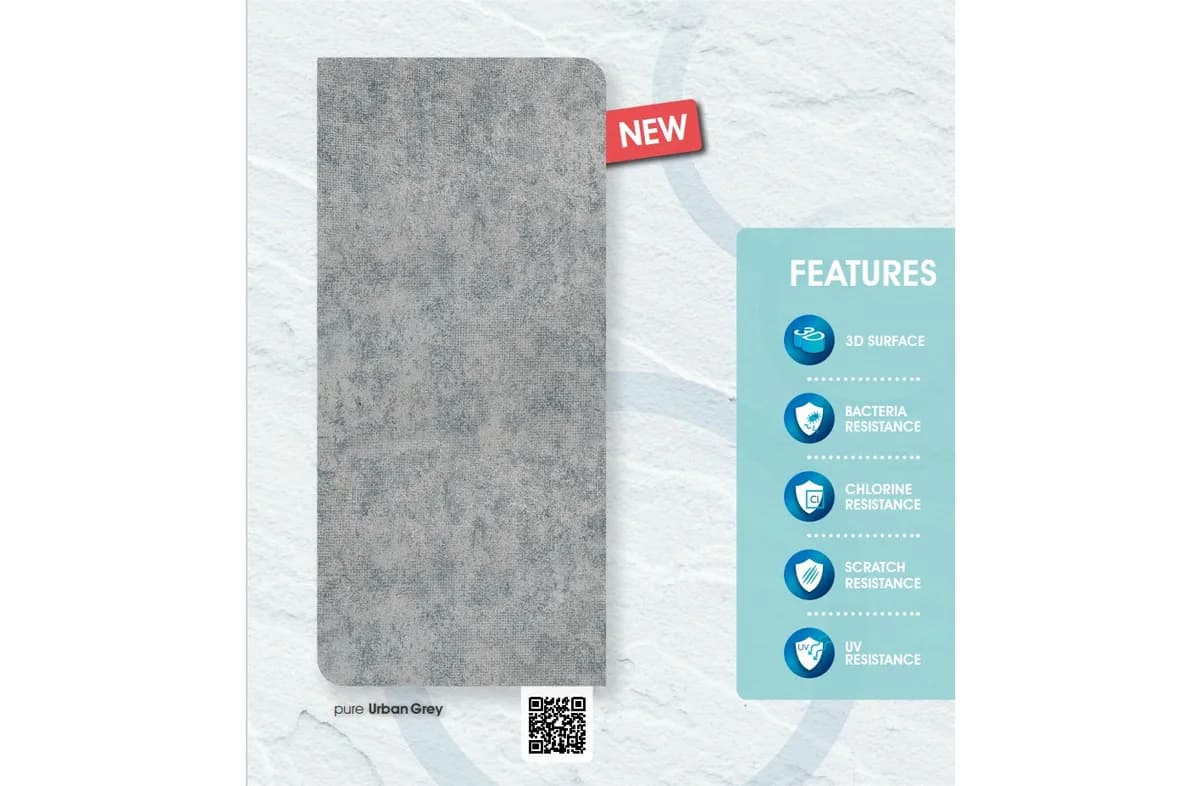 Liner Elbtal 3D Pure Urban Grey 165 cm - imagine 5