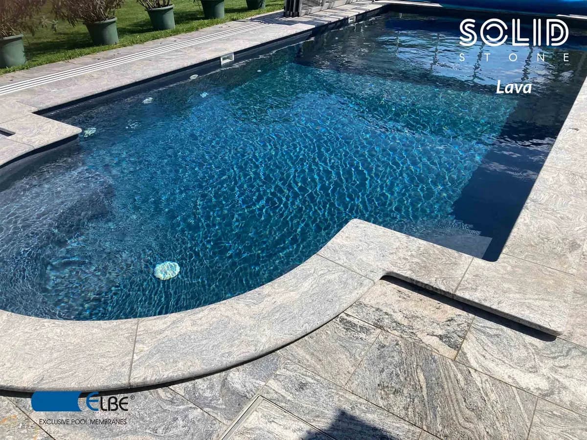 Liner Elbtal 3D SOLID STONE Lava - imagine 7
