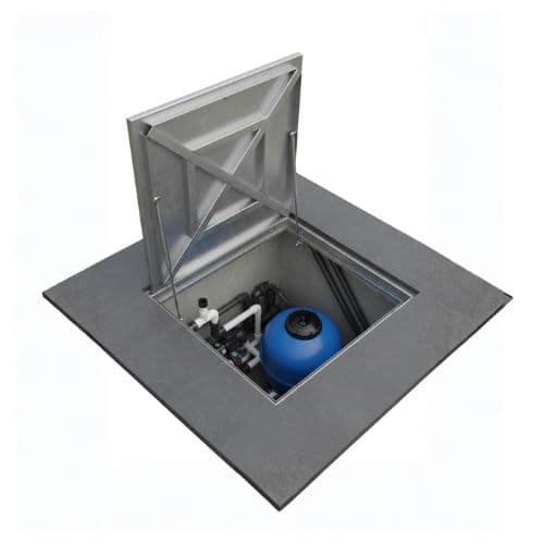 Trapa camin tehnic cu telescop  800 x 800 mm/25 mm