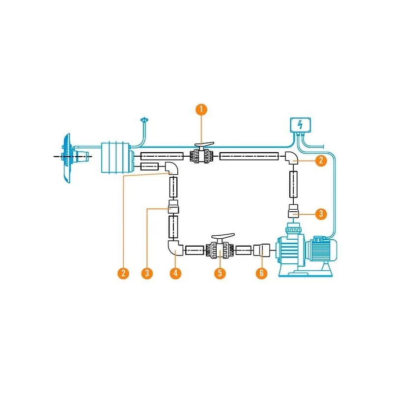 Sistem de inot contra-curent pentru piscina Marlin III - imagine 2