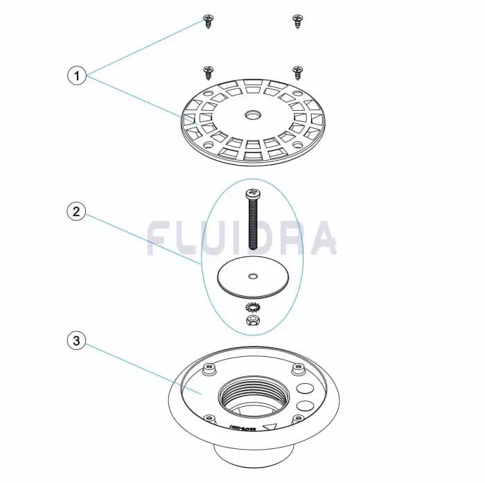 Duza refulare pardoseala cu lipire D63mm - imagine 4