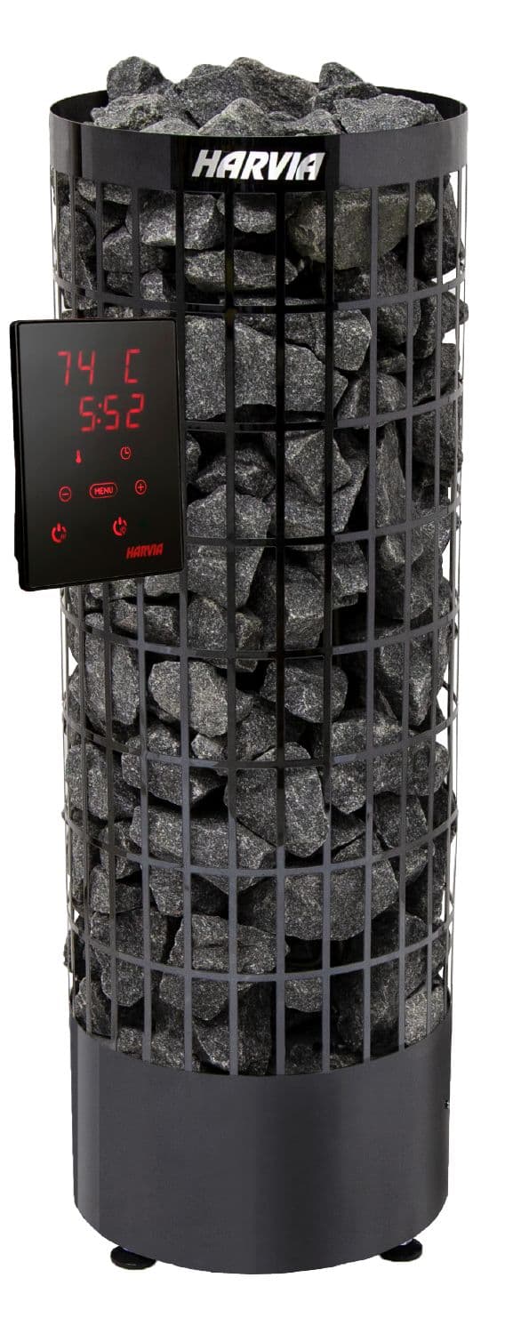 Incalzitor sauna HARVIA Cilindro PC70XE BlackSteel 7 kW comanda externa