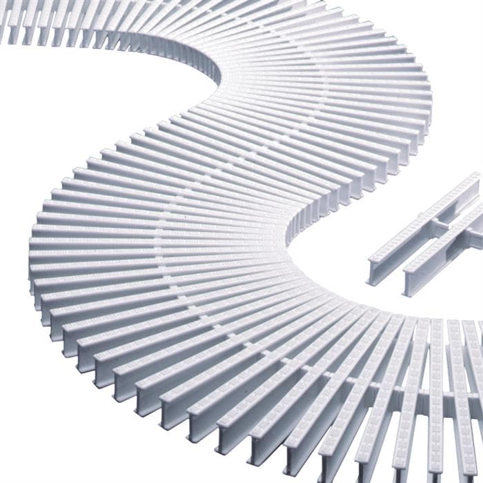 Gratar modular transversal pentru curbe h 22mm