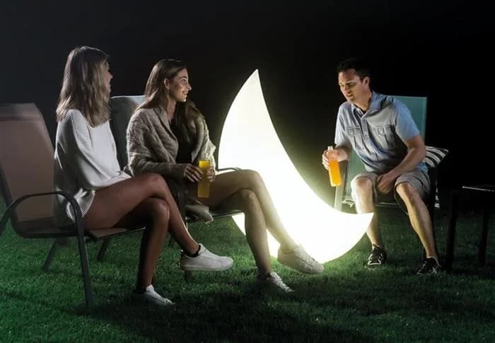 Figurina plutitoare tip Luna cu iluminare led RGB - imagine 2