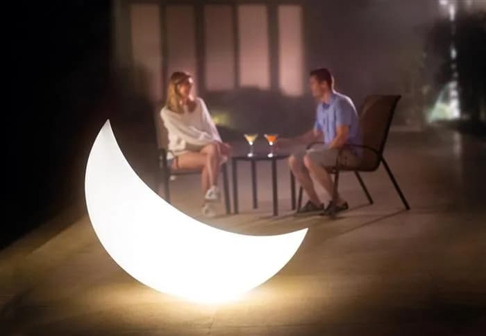 Figurina plutitoare tip Luna cu iluminare led RGB - imagine 5