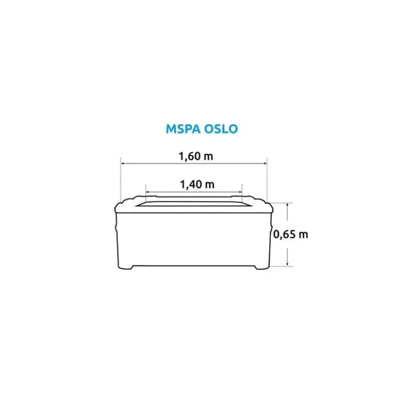 Mini piscina spa MSpa Oslo jacuzzi 6 locuri - imagine 2
