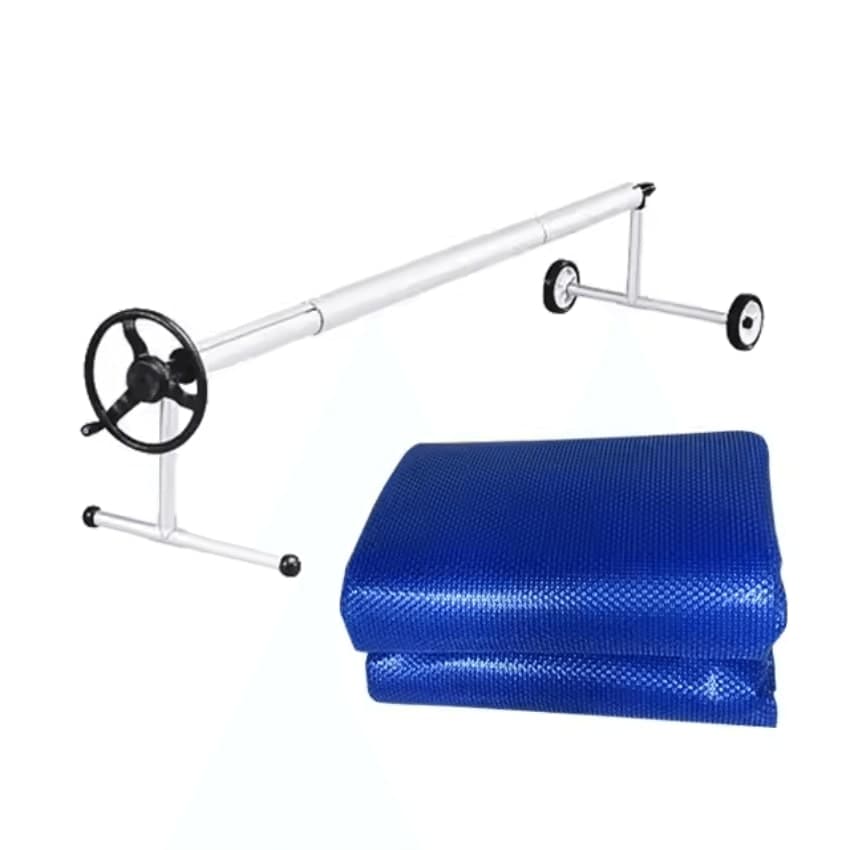 Pachet prelată vară GeoBubble 400 microni cu derulator pentru piscină 6 x 5 m