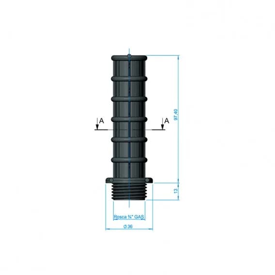 Crepina braț colector ¾" 110 mm AstralPool - imagine 2