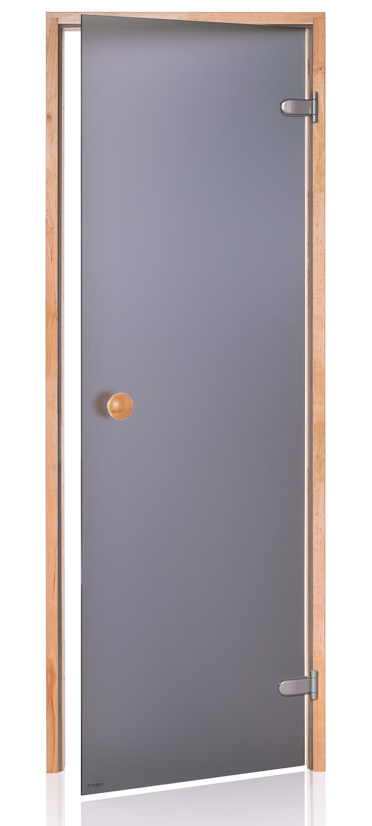 Usa pentru sauna din pin, culoare sticla GRI MAT, 70x190cm