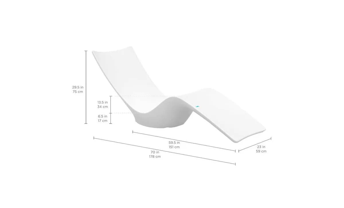 Sezlong PREMIUM pentru interior piscina, model ELEGANCY - imagine 7