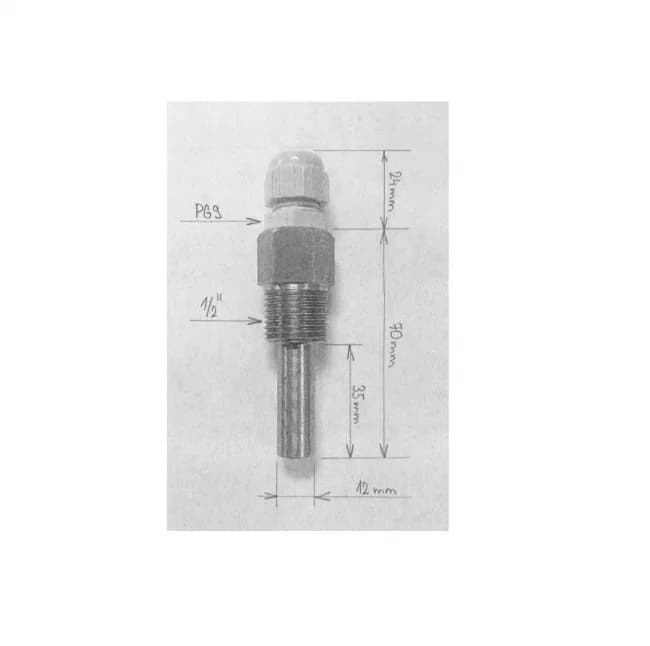Teaca din inox pentru sonda temperatura - imagine 2