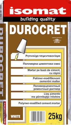 Mortar pe bază de ciment, aditivat cu răşini Durocret