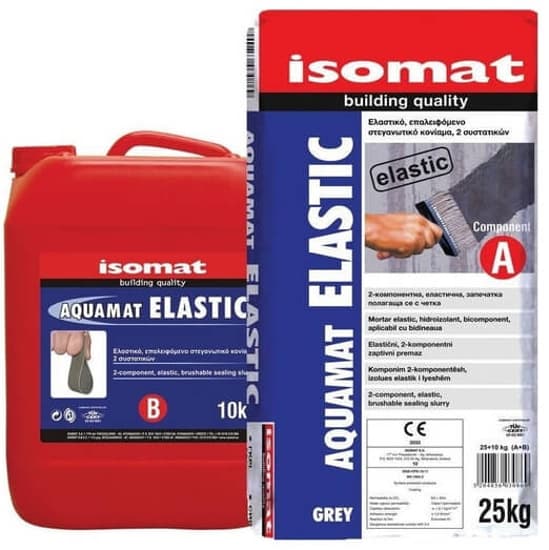 Hidroizolatie Bi-componenta pentru piscine Aquamat Elastic Grey 35kg