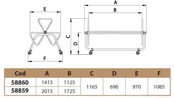 Sistem de rulare pentru separatoarele de culoar AstralPool - latime 1,8m - imagine 2