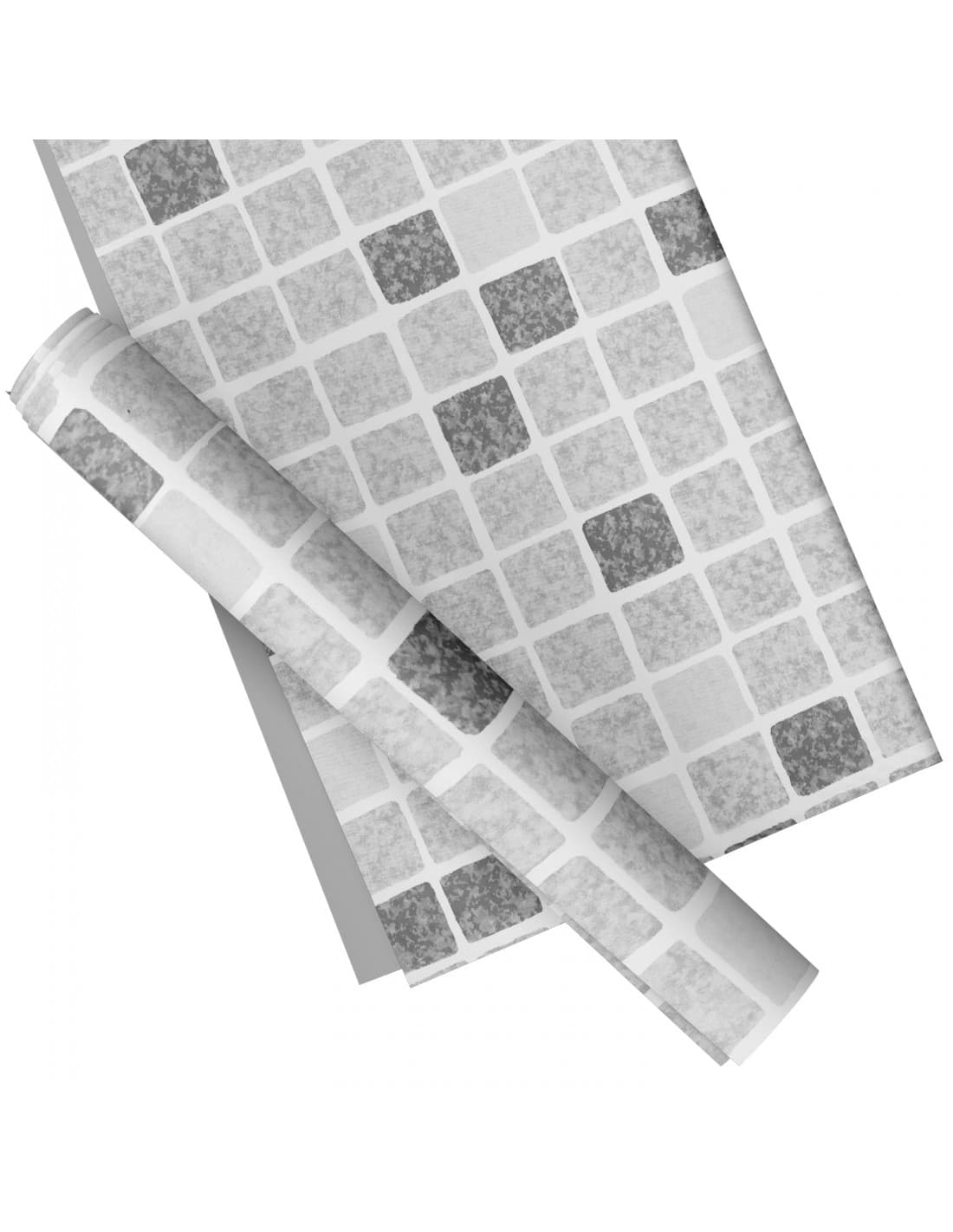 Liner Elbtal Supra Print - Grey Mosaic 165 cm