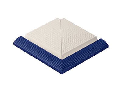 Colt exterior gresie portelanata cu mana curenta si suport profil 25x25 cm