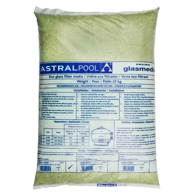 Sticla filtranta Activa pentru filtre piscina granulatie 1-3 mm