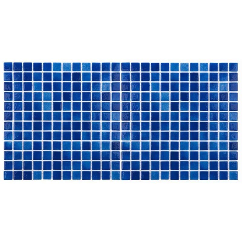 Mozaic sticla Niebla Marin antiderapant suport polybond 2.5x2.5 cm cutie 2mp