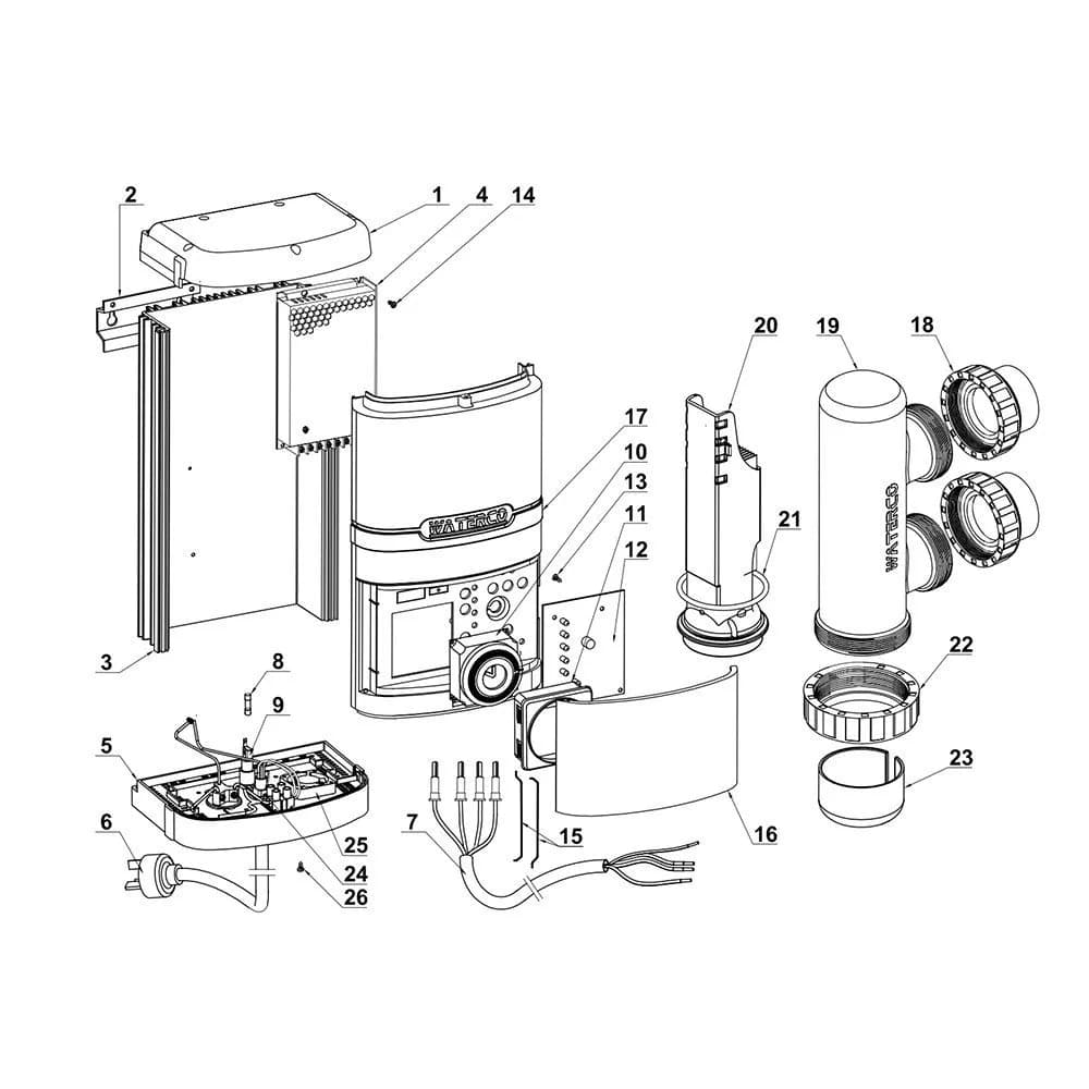 Sistem de electroliză salină cu autocurățare AutoChlor AC20SMC - imagine 2