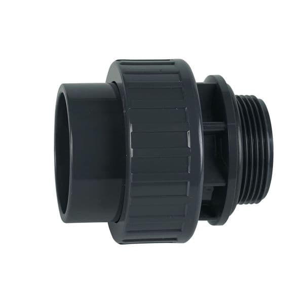 Olandeza PVC D50x1 1/2'' filet exterior si garnitura etansare