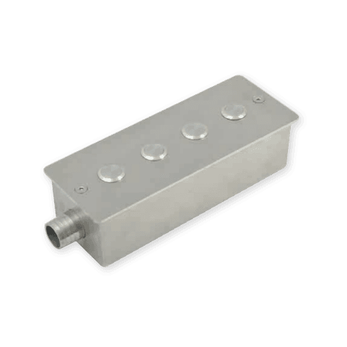 Nisa Piezo inox pentru 4 butoane