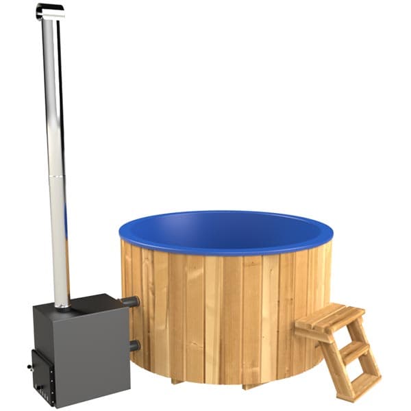 Ciubar din fibra sticla rotund cu soba exterioara INOX 27kw diametru 1.8m