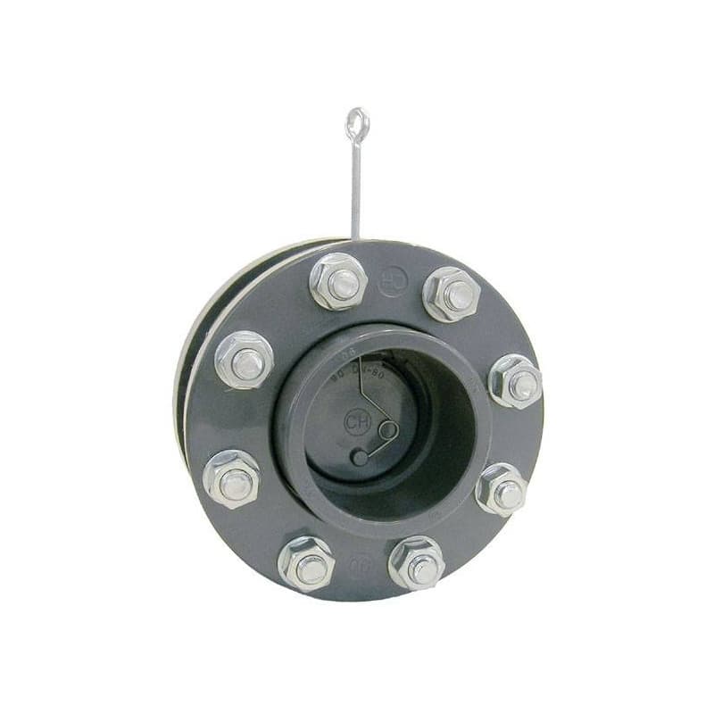 Clapeta sens PVC cu flanse D160 si arc
