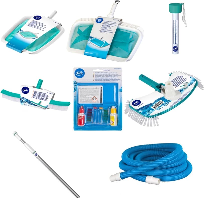Set intretinere piscina 8 in 1 GRE
