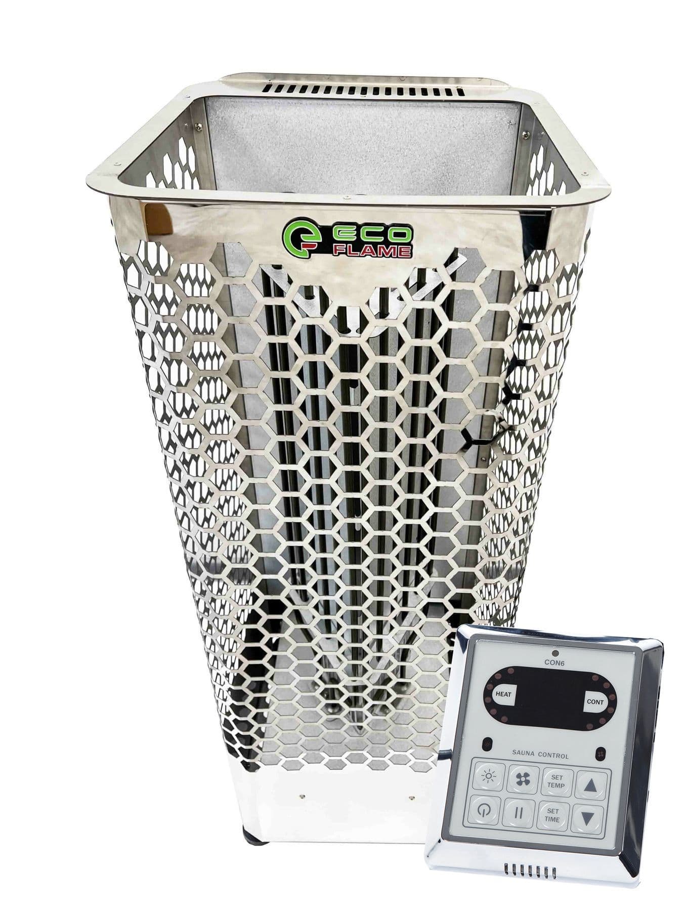 Incalzitor sauna EcoFlame TowerStyle 9kw cu panou digital CON6