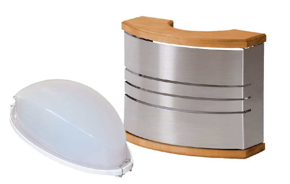 Lampa Legend pentru sauna uscata decor Inox