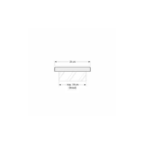 Capac interval Roma Clasic 50x25 3 cm Smoke - imagine 3