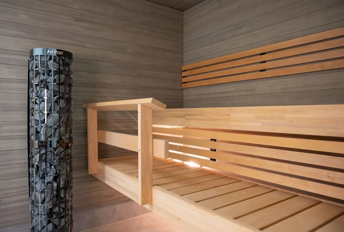 Incalzitor sauna HARVIA Cilindro PC66E 6.6 kW Black Steel comanda externa - imagine 2