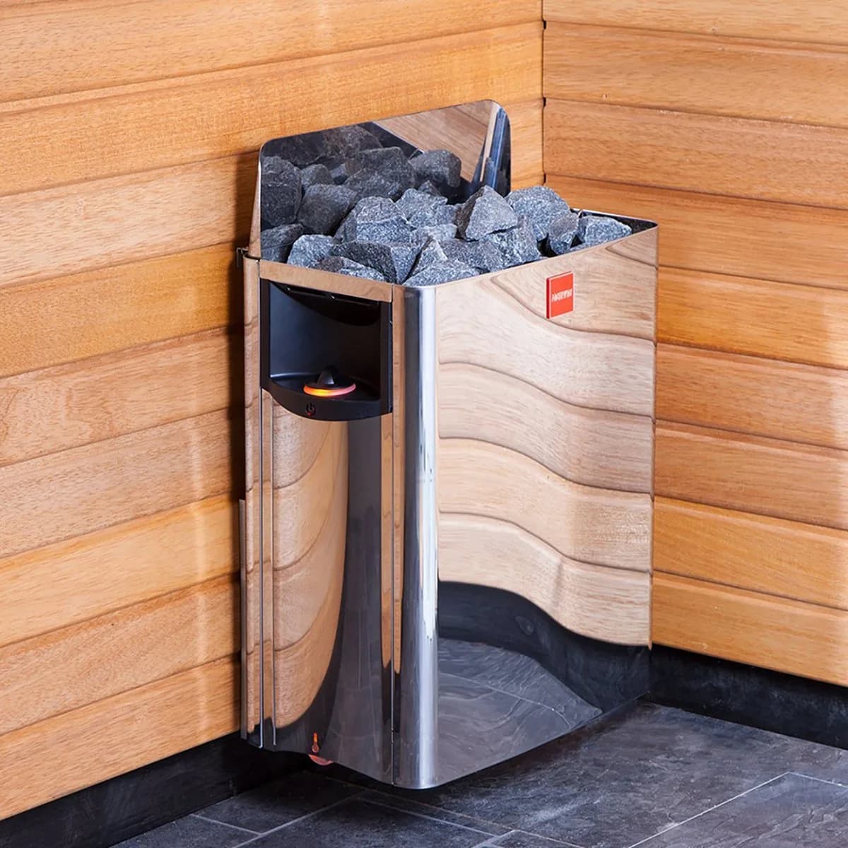 Incalzitor sauna Harvia The Wall SW80 8.0 kW, comanda integrata - imagine 2