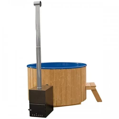 Ciubar din fibra sticla rotund cu soba exterioara aluminiu 35kw, diametru 1,8m - imagine 2