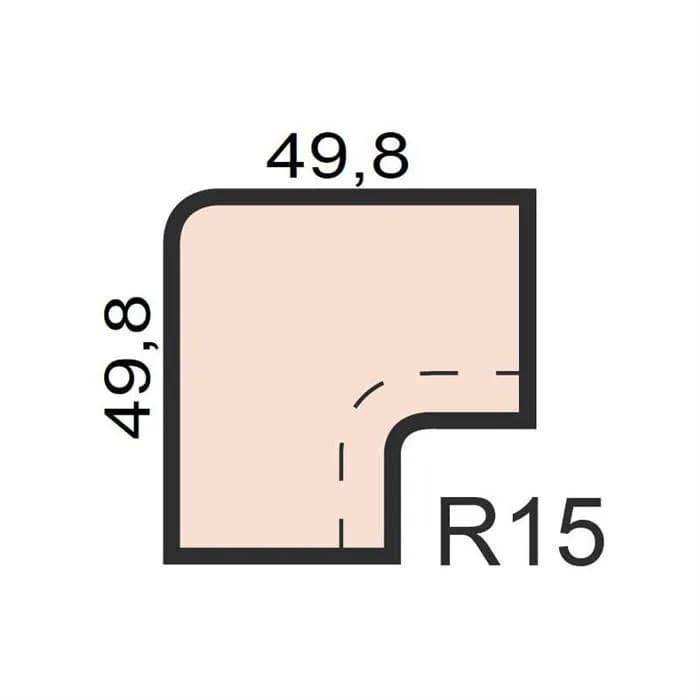 Colt interior pentru piscina 32cm R15 - imagine 2