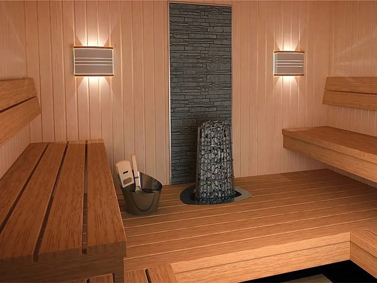 Lampa Legend pentru sauna uscata decor Inox - imagine 4