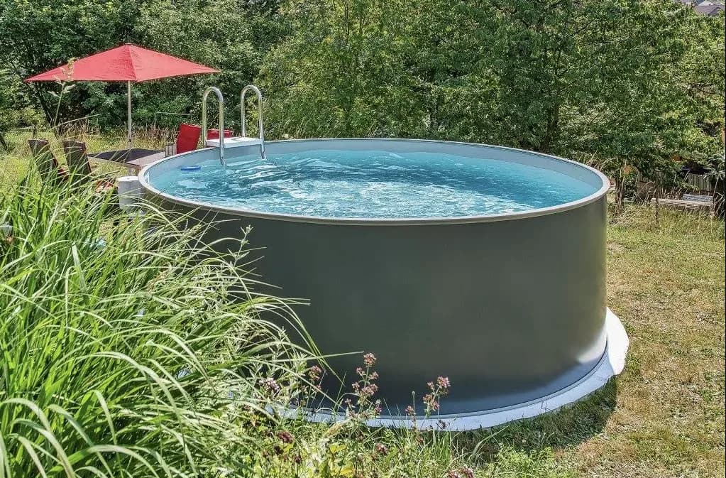 Piscina din otel, rotunda, 400 x 120 m liner 0.8 mm  volum 15 m3 - imagine 3